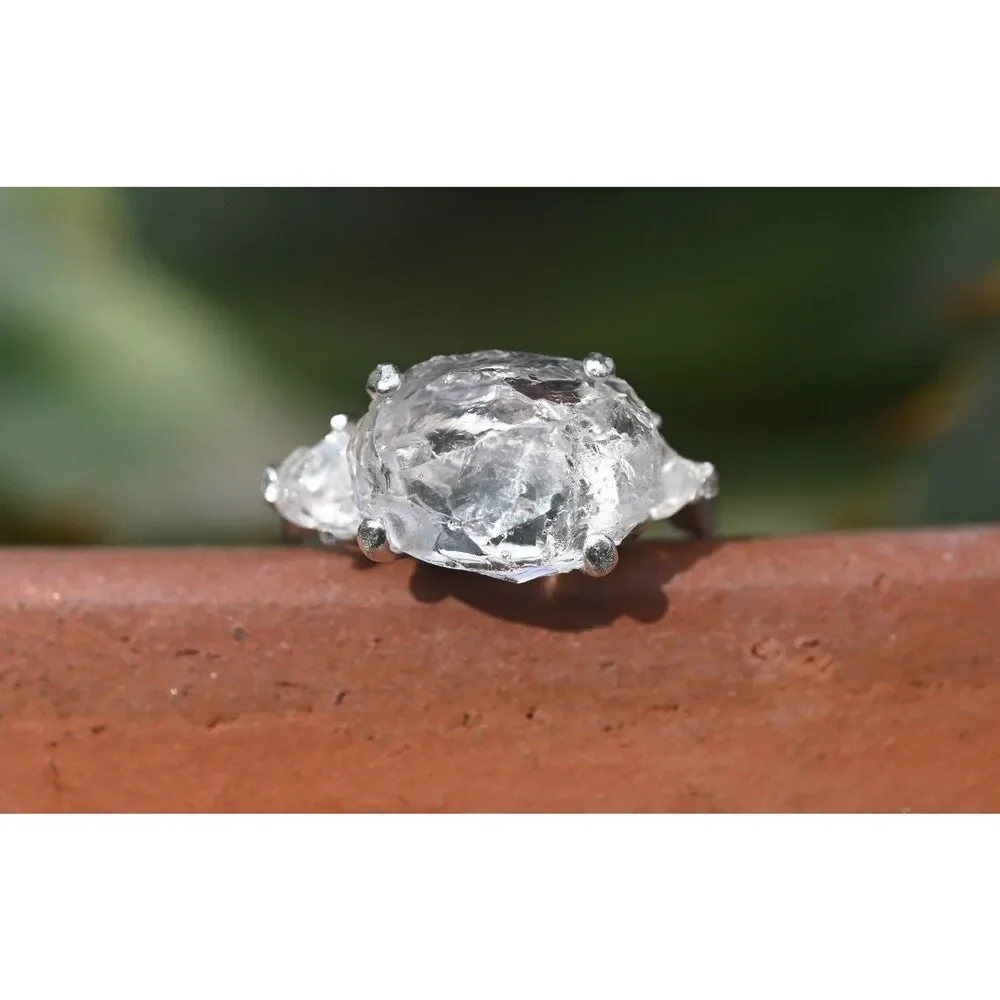 Lake County diamond engagement rings, raw crystal size 4 5 6 7 8 8 9 10 11